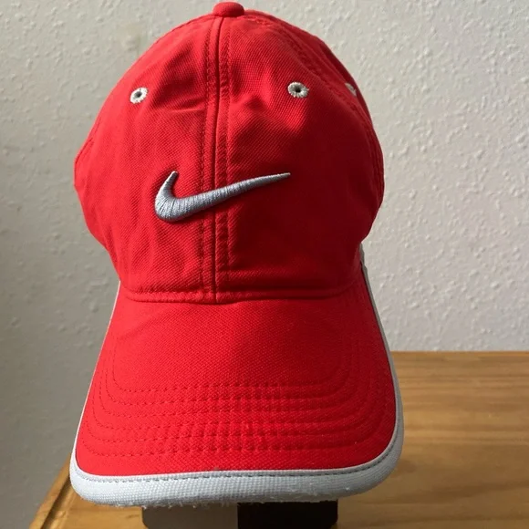 Nike Red and Gray Women's Hat - Picture 2 of 3